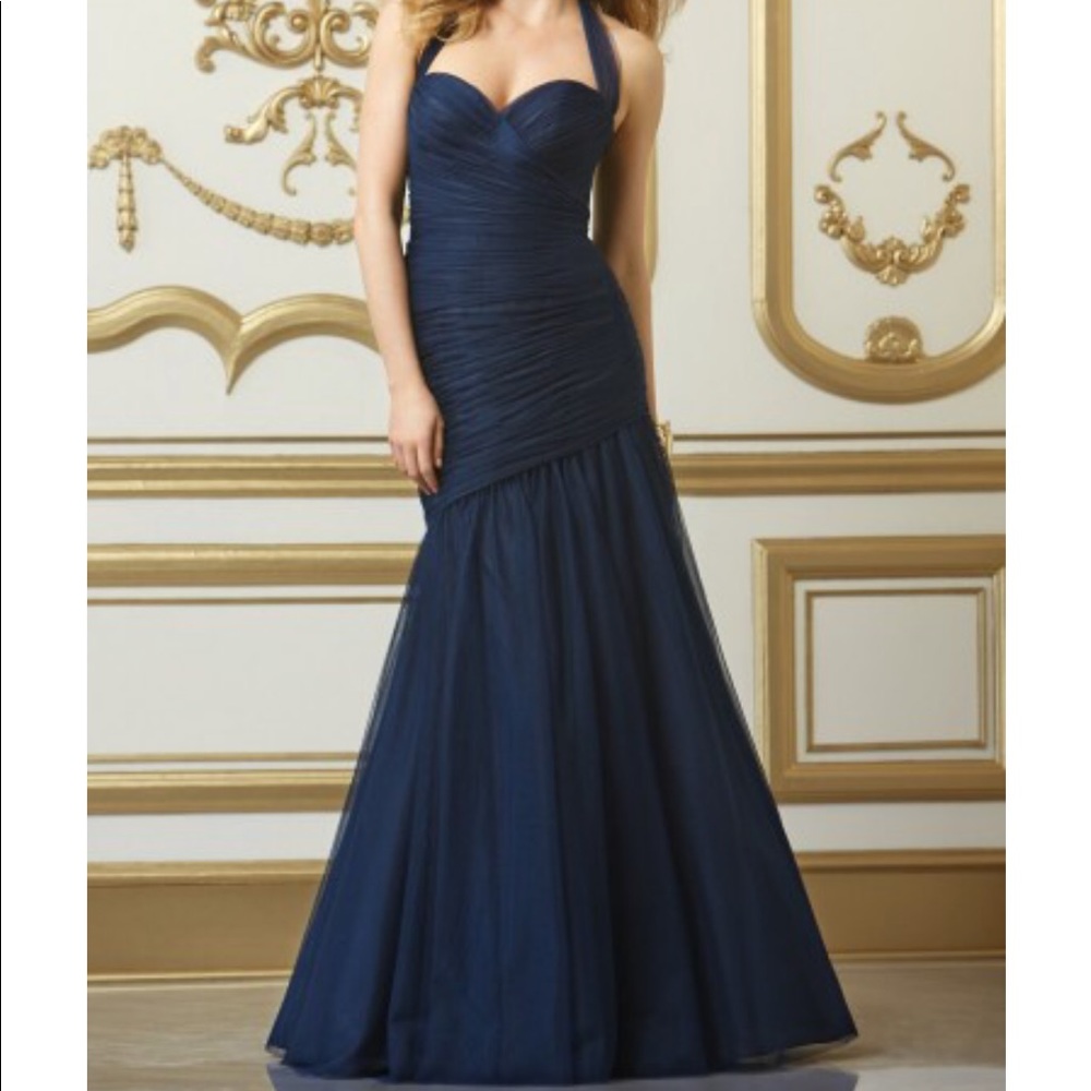Wtoo Sleeveless Indigo Bridesmaid Formal dress